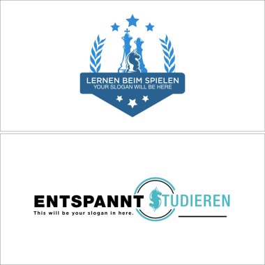 Modern satranç atı logosu tasarımı