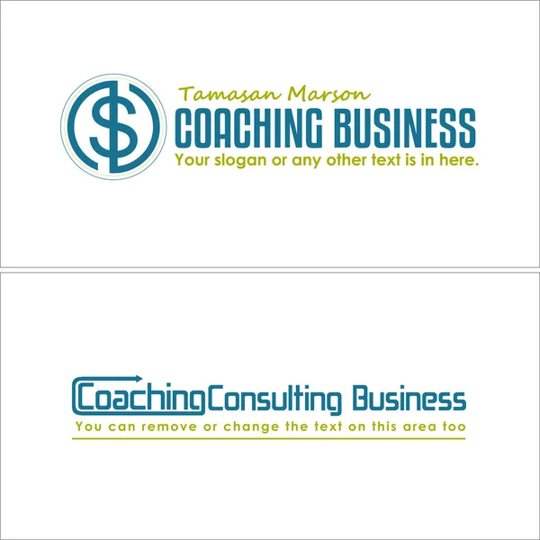 Diseño moderno del logotipo del icono de letras de wordmark de Business Consulting — Vector de stock