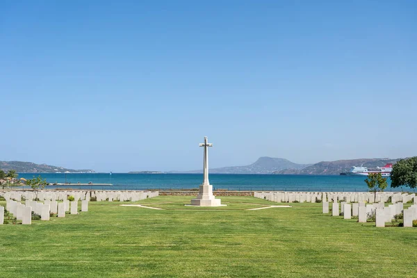 Kriegsfriedhof Souda Bay auf Kreta, Griechenland — Stockfoto