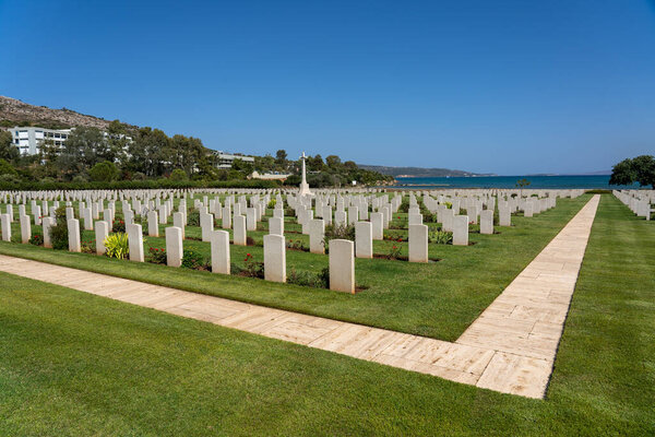 Souda Bay War Cemetery on Crete, Greece