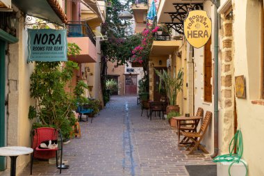 Girit, Chania 'daki Charming Caddeleri