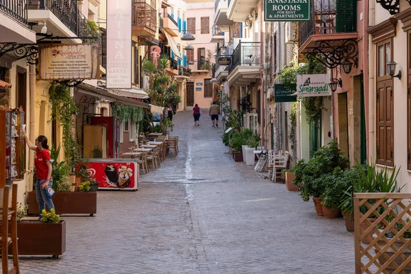 Ruas encantadoras em Chania, Creta — Fotografia de Stock