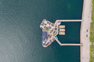 Kopenhag 'daki Yeşil Ada CPH Süzülme Çubuğu