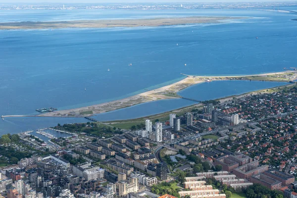 Luchtfoto van Amager Beach Park in Kopenhagen — Stockfoto