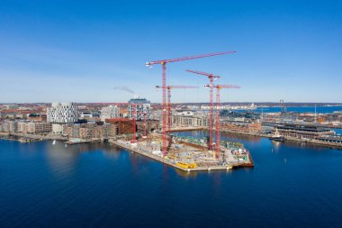 Danimarka, Kopenhag 'daki Redmolen İnşaat Alanının Ucu