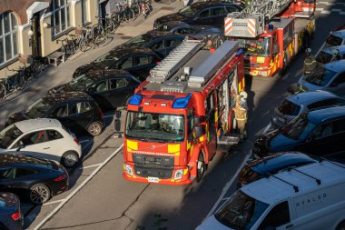 Kopenhag 'daki itfaiye araçları