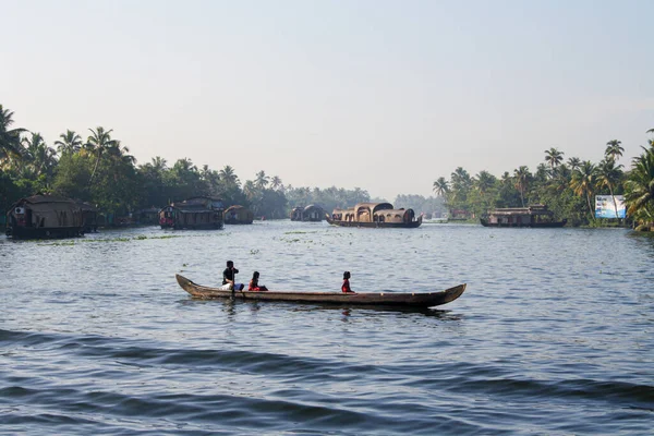 Allepey 'deki tekneler