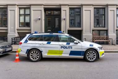 Kopenhag, Danimarka 'da Polis Arabası