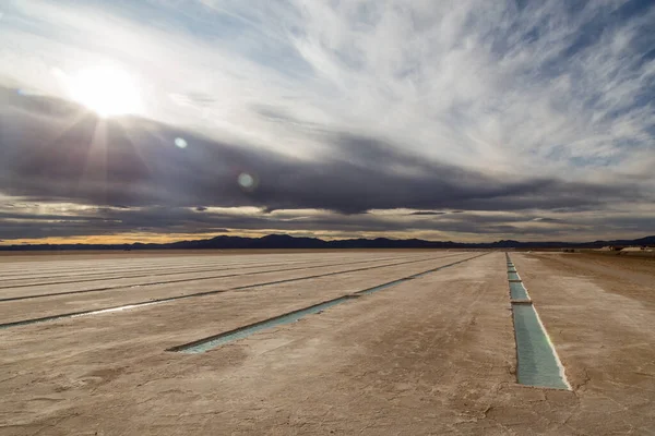 Lakások Salinas Grandes Argentína Északnyugati — Stock Fotó