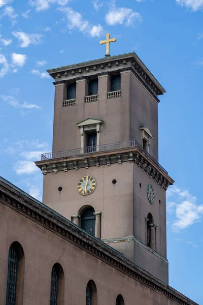 Copenhaga Dinamarca Julho 2022 Vista Exterior Igreja Nossa Senhora Que — Fotografia de Stock