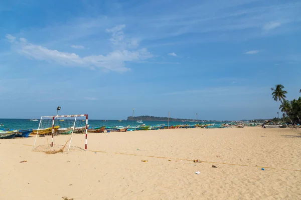 Trincomalee Sri Lanka Agosto 2018 Campo Fútbol Playa Arena — Foto de Stock