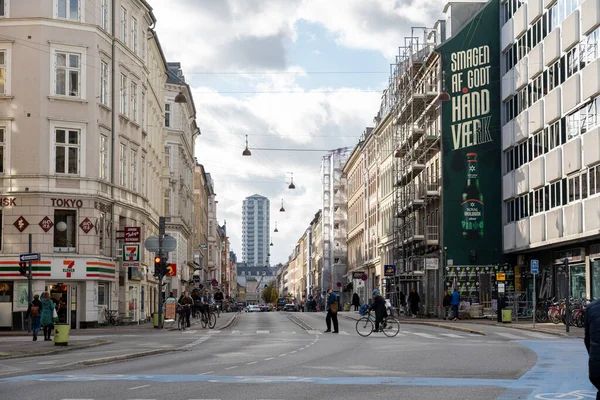 코펜하겐 덴마크 2022 지역의 사람들 자동차 — 스톡 사진