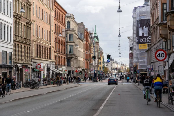 코펜하겐 덴마크 2022 지역에 사람들 자동차 — 스톡 사진