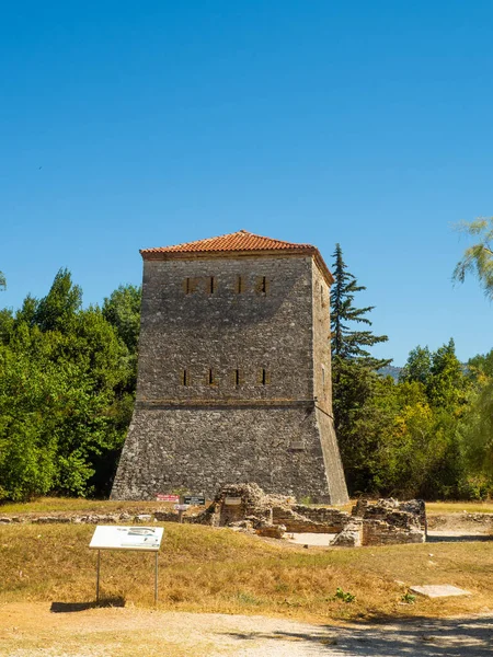 Venetianskt Torn Den Arkeologiska Platsen Butrinto Albanien — Stockfoto