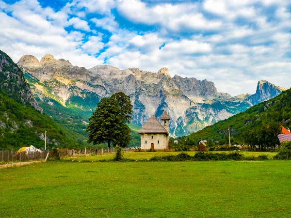 Theth Church Theth Valley Albania Stock Photo