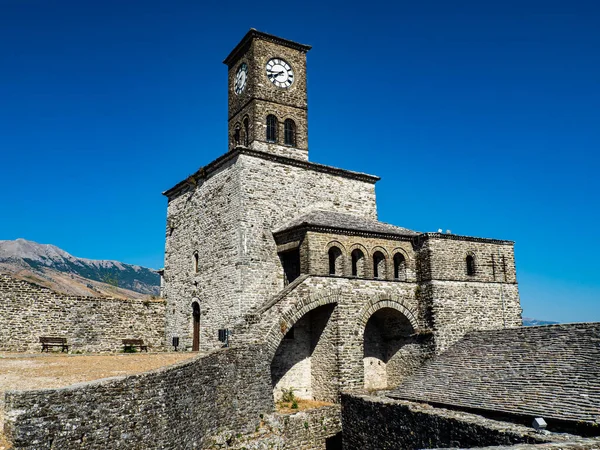 Hrad Gjirokaster Albánii Royalty Free Stock Fotografie