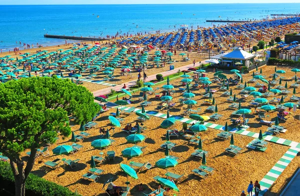 Jesolo Italy May 2022 View Beautiful Beach Lido Jesolo Veneto — Stock Photo, Image