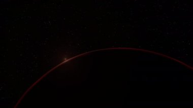 Mars Işığı Gezegeni Yükselen Güneş Işığı Açılışı