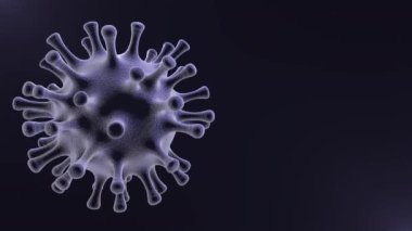 Yaşayan Virüs Döngüsü Tıbbi Mikroskobu 3d Render Animasyon Yeşil Ekran 'ı kapat
