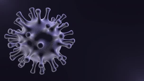 Microscopio Médico Vivo Del Lazo Del Virus Cerca Pantalla Verde — Vídeos de Stock