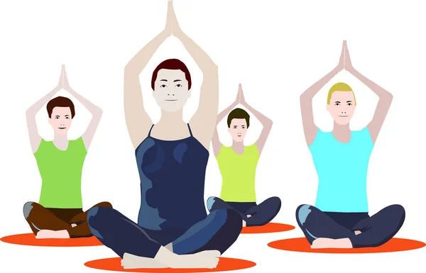 Träna Yoga Har Allvarliga Hälsofördelar Utöver Flexibilitet Och Balanstrusted Source — Stock vektor