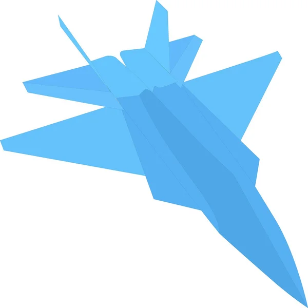 战斗机纸飞机是一种美国双引擎全天候战术战斗机 — 图库矢量图片