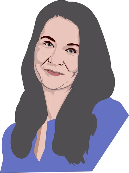 Melinda Ann Gates Philanthrope Américaine — Image vectorielle