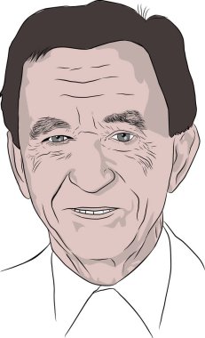 Bernard Arnault Portre İllüstrasyonu