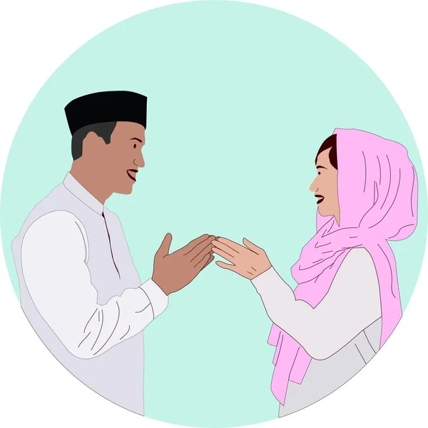 Ilustrasi Vektor Idul Fitri - Stok Vektor