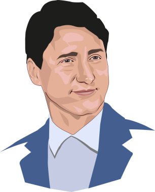 Justin Trudeau Portre Vektörü Resimleri