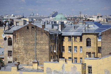 Saint-Petersburg 'daki antik yerleşim alanlarının manzarası