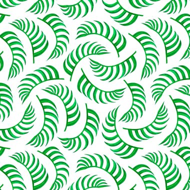 Suluboya deseni ya da beyaz arka planda dekoratif palmiye yaprakları. Yazdırma, arka plan, duvar kağıtları, kapaklar, ambalaj kartları, tebrik kartları, posterler, çıkartmalar, tekstil ve mevsimsel tasarım.