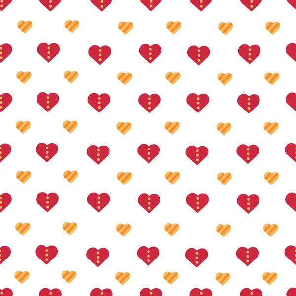 Цветные Сердца Бесшовный Узор Векторная Обработка Печати Подложки Обложек Упаковки — стоковый вектор