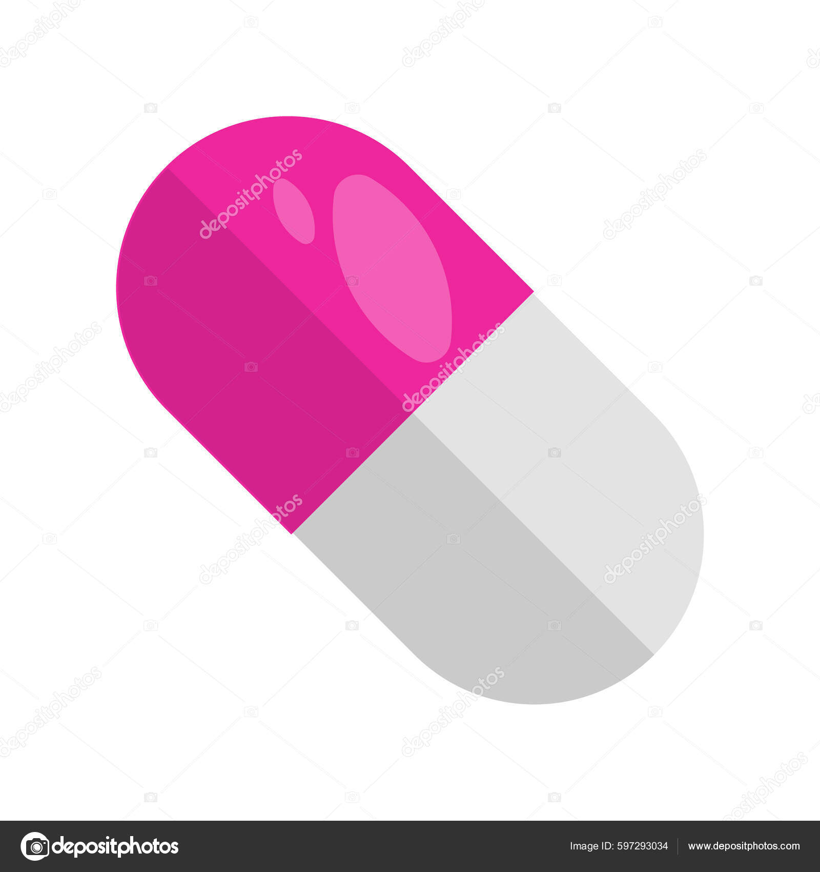 Capsule Form Medication Vector Design Element Abstract Customizable