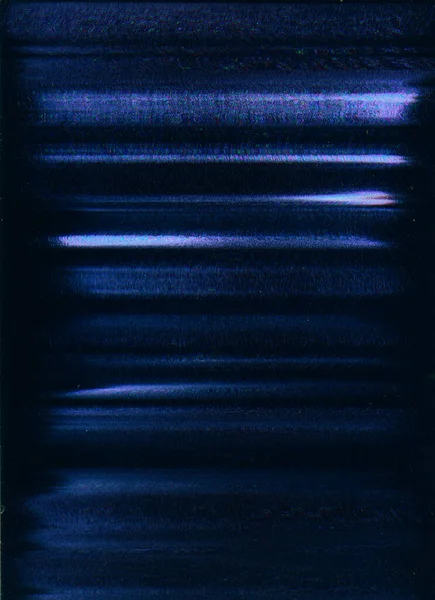 Glitch overlay digital distorsion mörkblå buller — Stockfoto