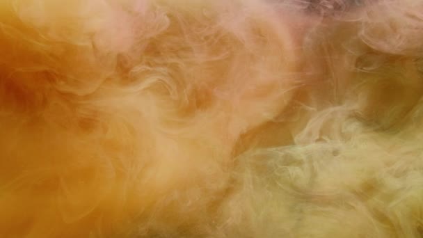 Barva mlha oblak abstraktní pozadí žlutý opar — Stock video