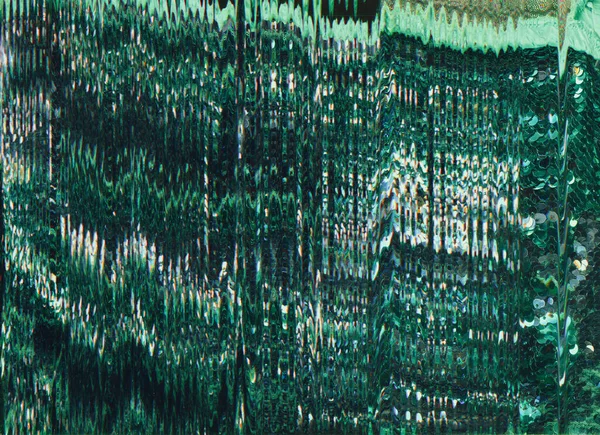 Glitch background color distortion green noise — Stock Photo, Image