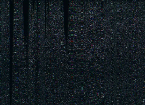 Glitch superposición píxel ruido textura estática negro — Foto de Stock