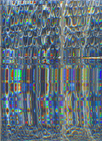 Glitch arte colore rumore texture iridescente difetto — Foto Stock