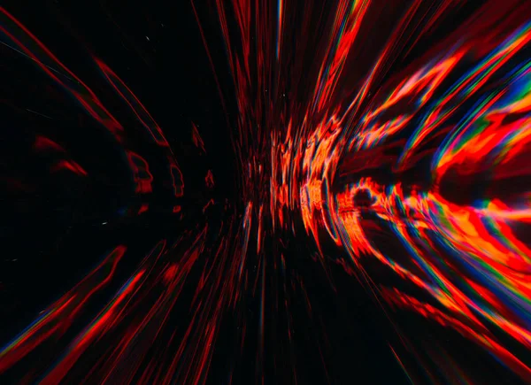 Futuristická závada barva šum neon červená černá světlice — Stock fotografie