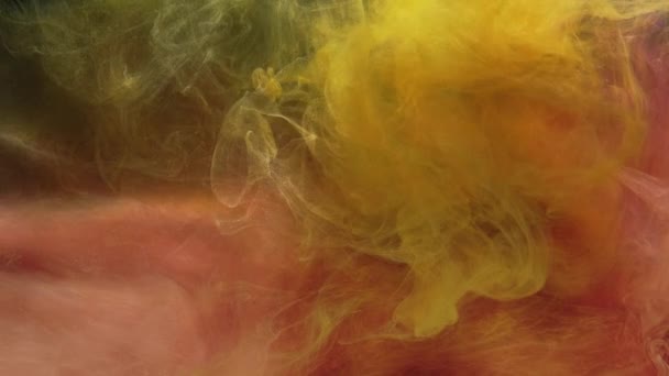 Colore fumo movimento logo apri giallo rosa vapore — Video Stock