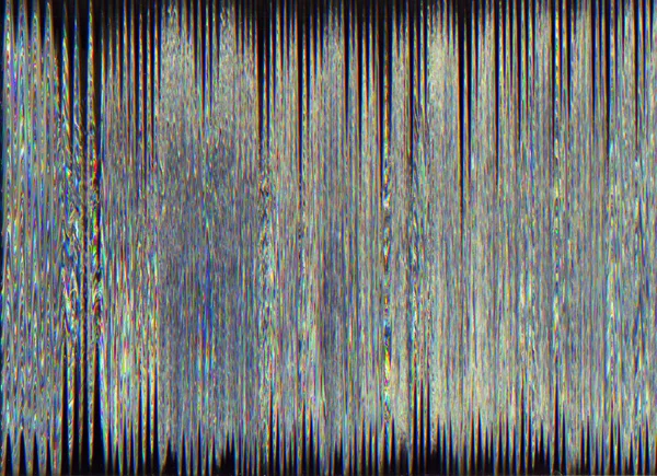 Digitale glitch sfondo rumore statico colorato — Foto Stock