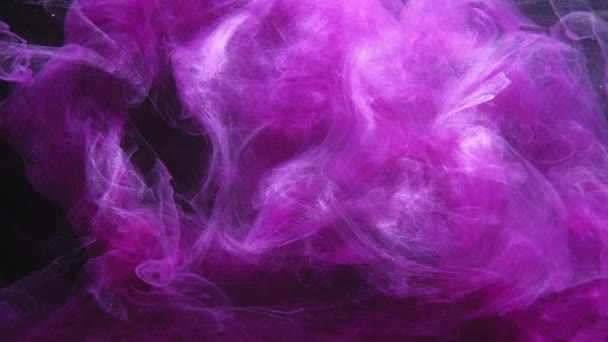 Farbe Nebel Bewegung glitzern Staubwolke rosa Fackel — Stockvideo