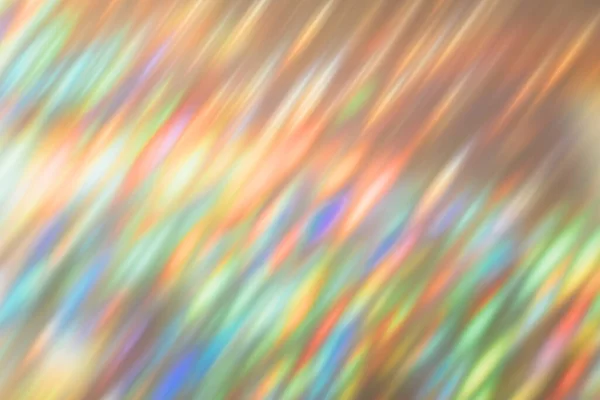 Linsenschlag überlagert Regenbogen leuchten holographisches Licht — Stockfoto