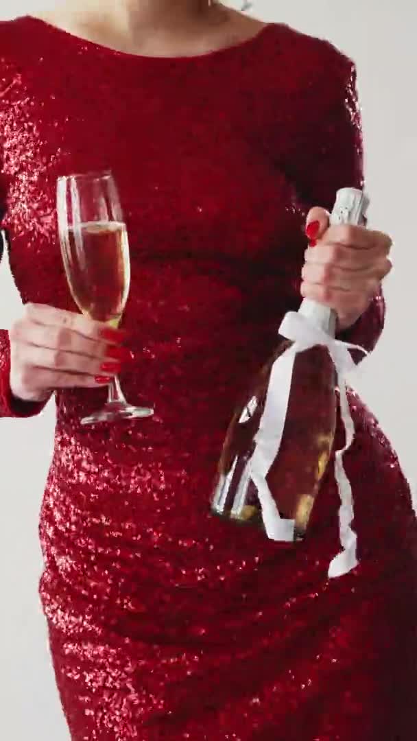 Fête boire femmes fête fête humeur festive — Video