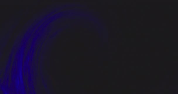 Fargebølgebakgrunn neonlys virvle blått lys – stockvideo