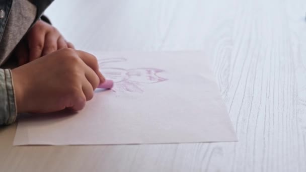 Живопис хобі діти творчість художній час — стокове відео