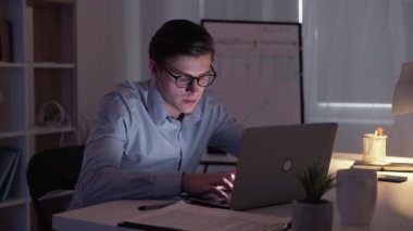 male worker mental overload business report tired
