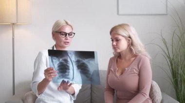 lung fever female doctor labs result medical