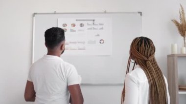 financial report teamwork discussion check data